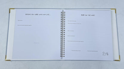 Keepsake Baby Memory Book for Boys and Girls - Timeless First 5 Year Baby Book - Neutral Journal Scrapbook or Photo Album - Record a Milestone for Every Event from Birth to Age 5