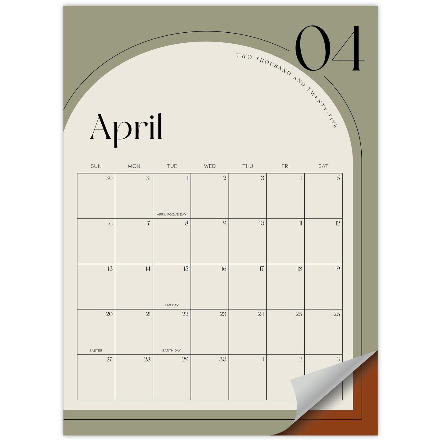 Aesthetic 2025-2026 Magnetic Fridge Calendar - Runs from January 2025 Until July 2026 - The Perfect Monthly Refrigerator Calendar With Minimal Designs for Easy Organizing