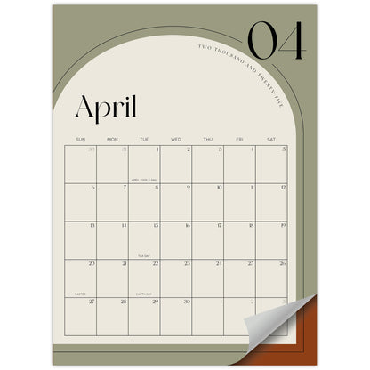 Aesthetic 2025-2026 Magnetic Fridge Calendar - Runs from January 2025 Until July 2026 - The Perfect Monthly Refrigerator Calendar With Minimal Designs for Easy Organizing