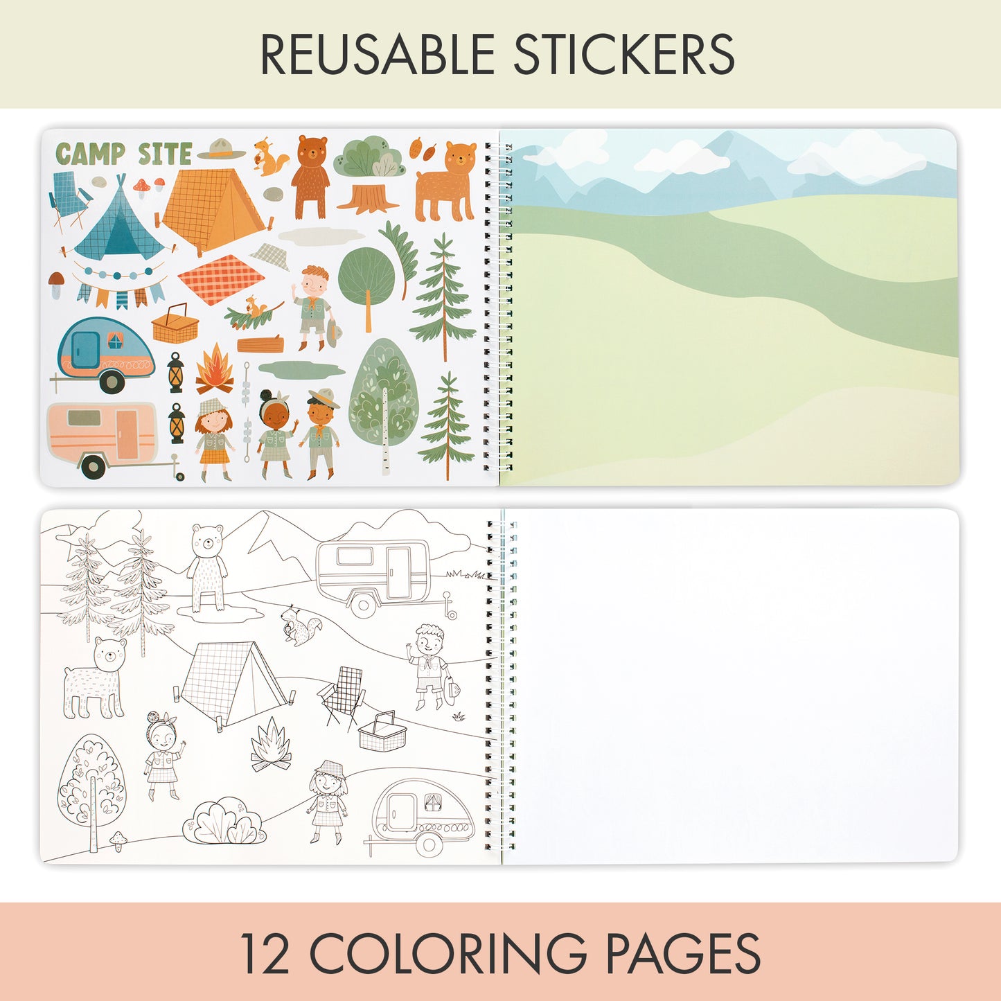 ZICOTO Fun Sticker and Coloring Book For Kids - Entertaining Sticker Activity With Vibrant Themes Keeps Kids Ages 4-8 Busy