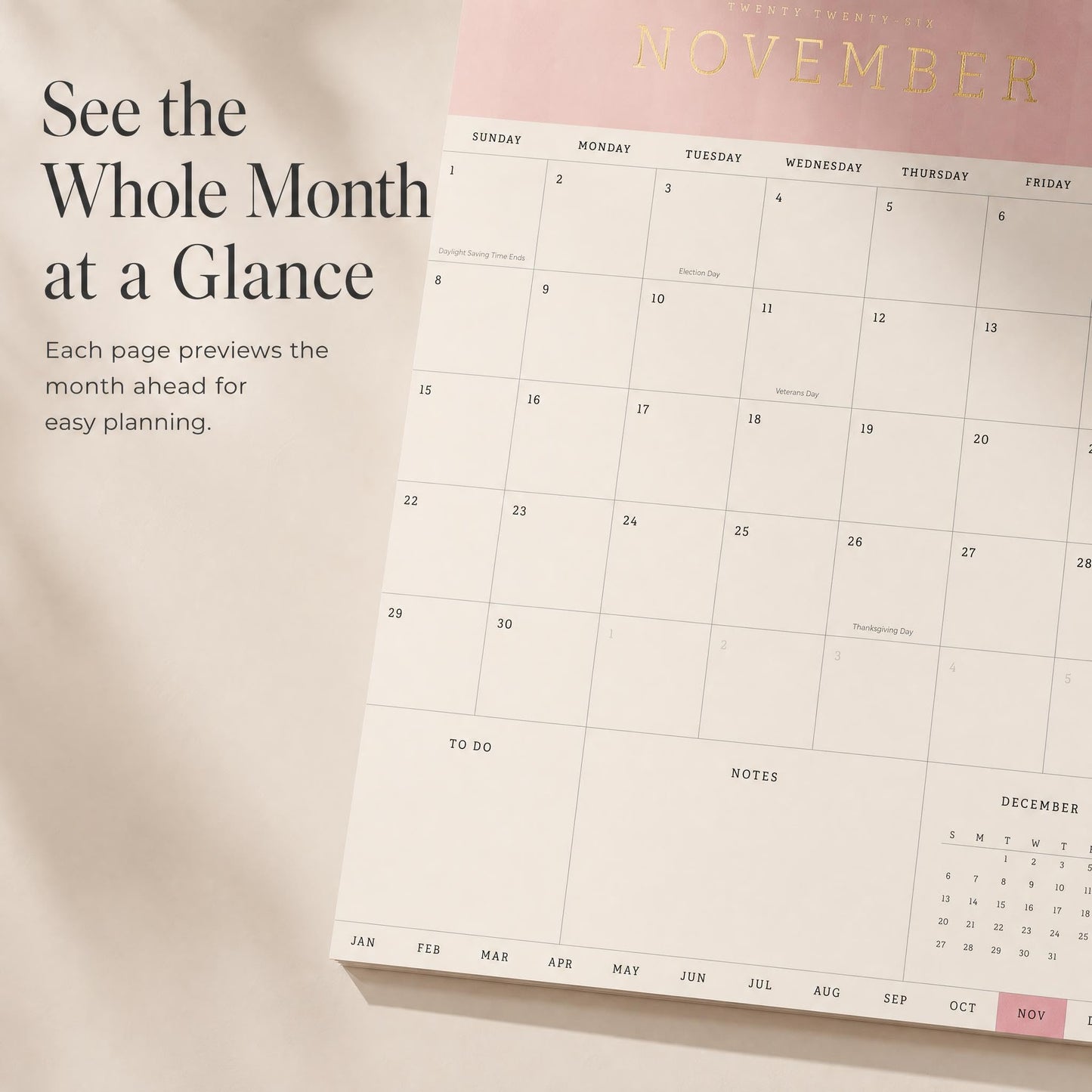 Aesthetic 2026-2027 Wall Calendar - Runs from June 2026 Until December 2027 - The Perfect Modern Calendar Planner for Easy Organizing