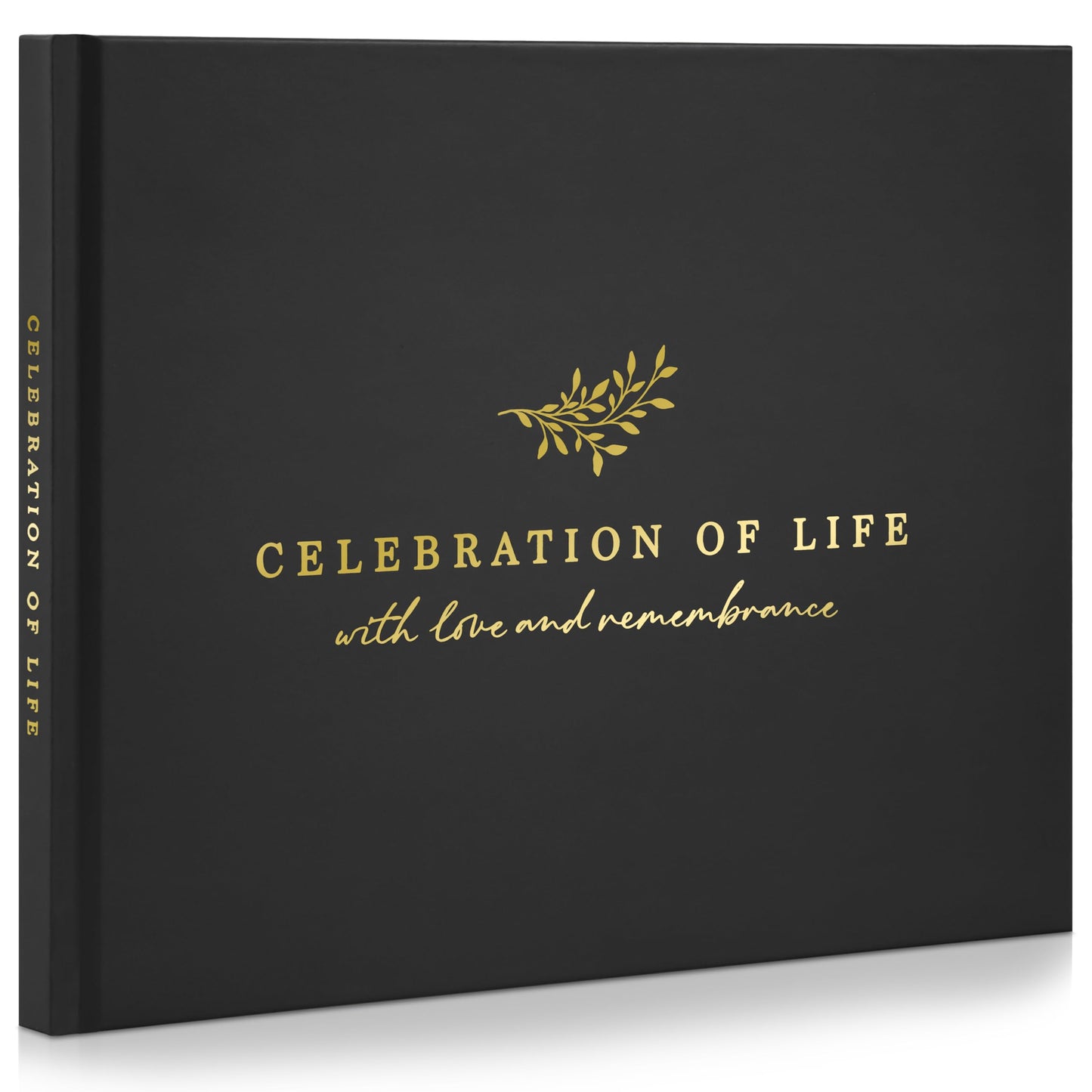 ZICOTO Modern Hard Cover Funeral Guest Book for The Celebration of Life - The Perfect in Loving Memory Book with Ample Space to Sign in for Guests - Premium Craftsmanship for Honoring Loved Ones