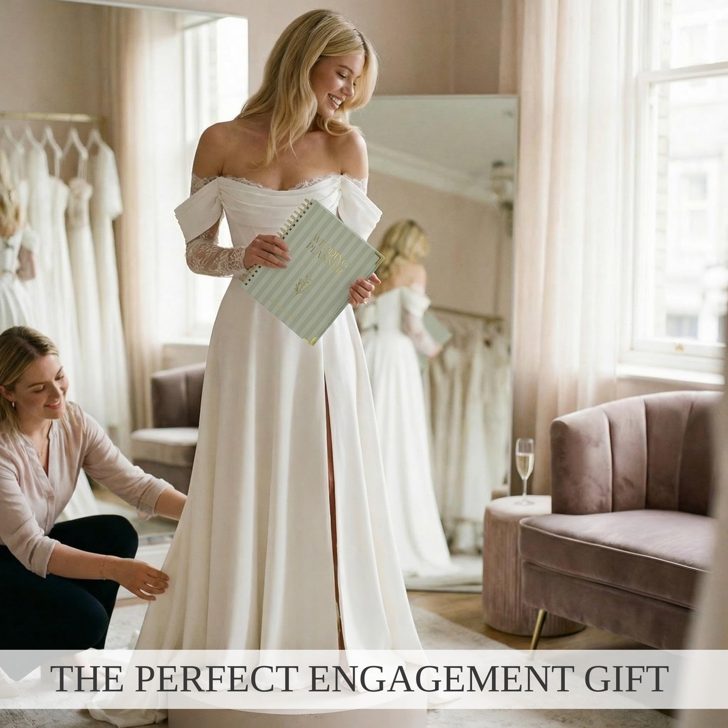 Beautiful Wedding Planner Book and Organizer - Perfect for Detailed Planning Of Your Big Day - Unique Engagement Gift for Newly Engaged Couples, Future Brides and Grooms