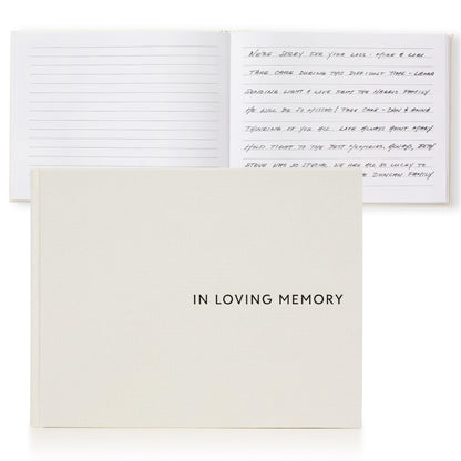 ZICOTO Beautiful Funeral Guestbook to Sign in - The Perfect Funeral Guest Book for Memorial Service