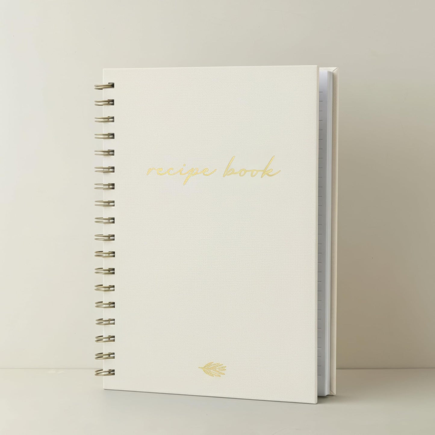 ZICOTO Aesthetic Blank Recipe Book with Linen Cover - The Perfect Recipe Notebook to Write in Your Own Recipes - Beautiful Blank Cookbook to Organize Your Recipes