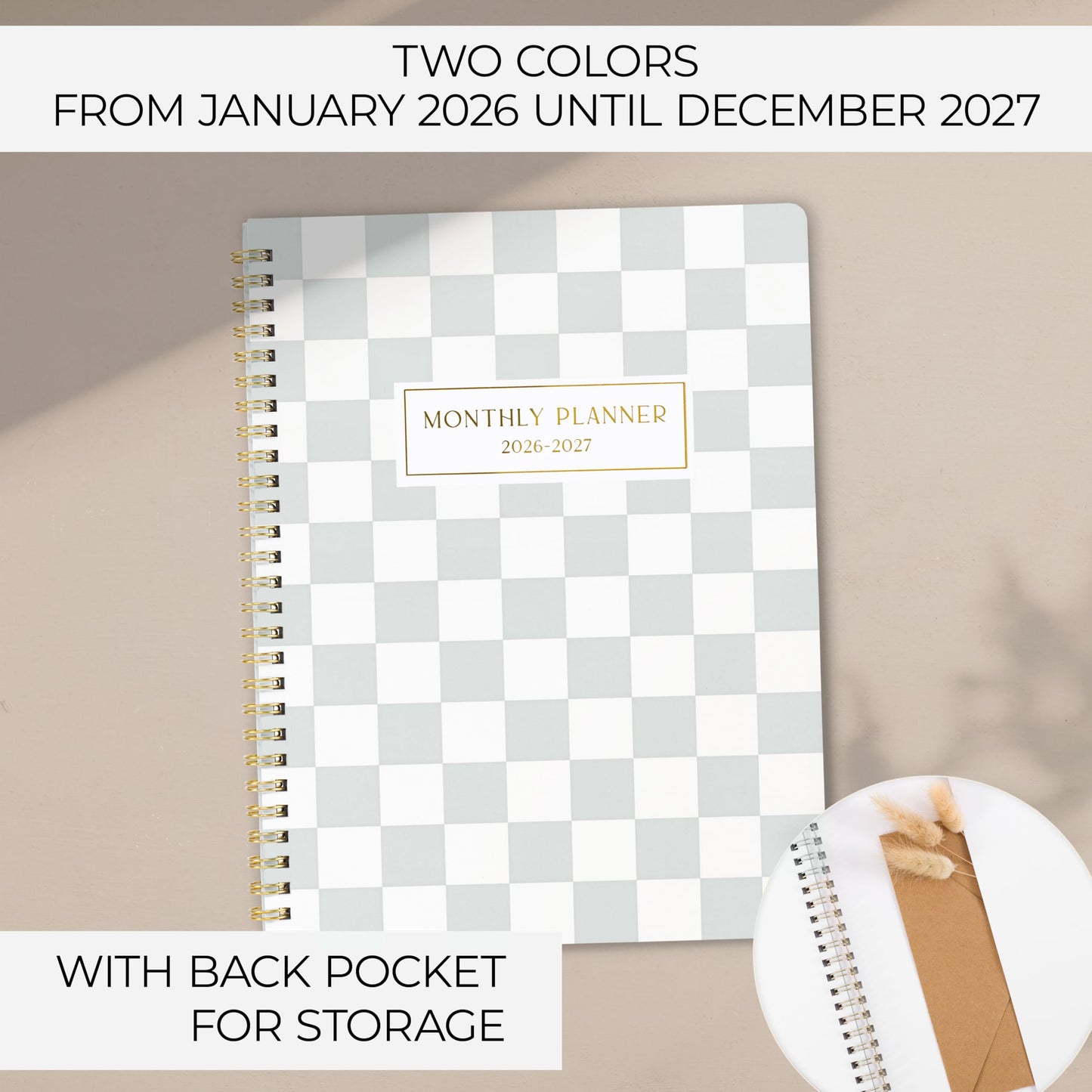 Beautiful 2026-2027 Monthly Planner - To Do List Notebook That Easily Organizes Your Tasks to Boost Productivity - Runs From July 2026 Until December 2027