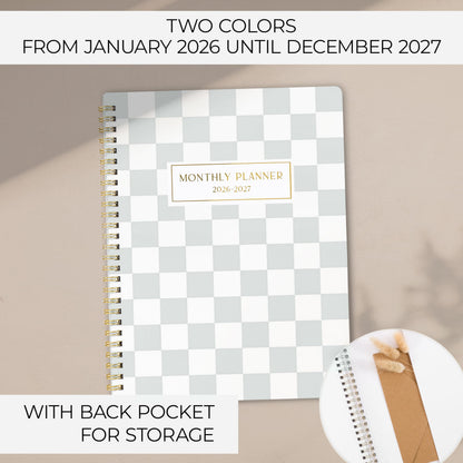Beautiful 2026-2027 Monthly Planner - To Do List Notebook That Easily Organizes Your Tasks to Boost Productivity - Runs From July 2026 Until December 2027
