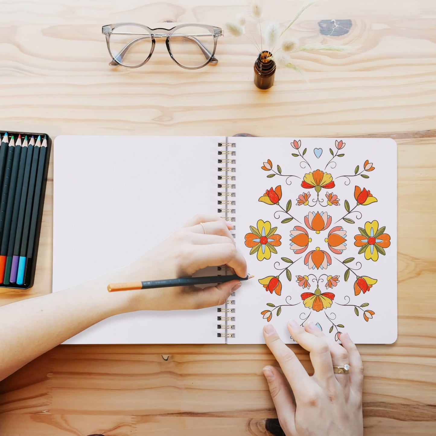 Beautiful Adult Coloring Book Set of 2 for Relaxation - Affirmation and Inspirational Books Making it a Great Gift - Perfect Stress-Relieving Books Fun to Color for Women