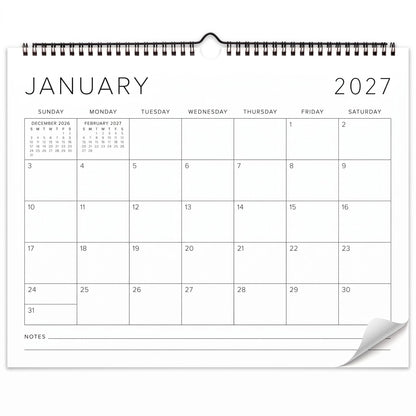 Beautiful 2027-2028 Wall Calendar - Runs from January 2027 - July 2028