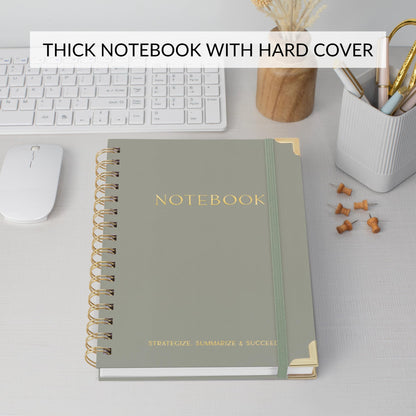 Beautiful Thick Meeting Notebook For Work - Perfect To Keep Track Of +200 Meetings - Stylish And Effective Office Planner Supplies for Women & Men to Organize All Your Agendas Or Business Projects