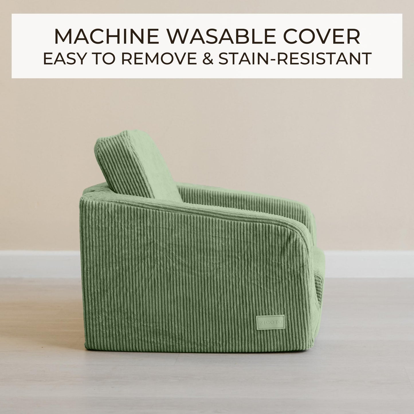 ZICOTO Sturdy Toddler Chair and Couch - The Perfect Kids Sofa for Girls and Boys - Ideal Fold Out Sofa Chairs to Give Your Kids a Safe and Fun Place to Sit