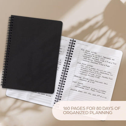 Beautiful Daily Planner And Notebook With Hourly Schedule - Aesthetic Spiral To do List Notepad to Easily Organize Your Tasks And Appointments - Stylish Book And School Or Office Supplies For Women