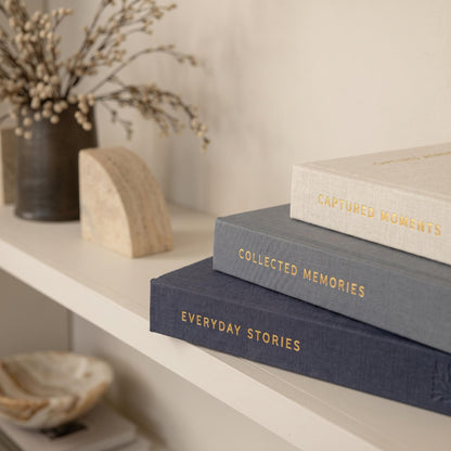 Beautiful Photo Album Set of 3 For 4x6 Photos - Safely Holds Up To 216 Pictures of Unique Memories - The Perfect Small Photo Book Set To Store All Pictures of Treasured Family, Baby or Wedding Moments
