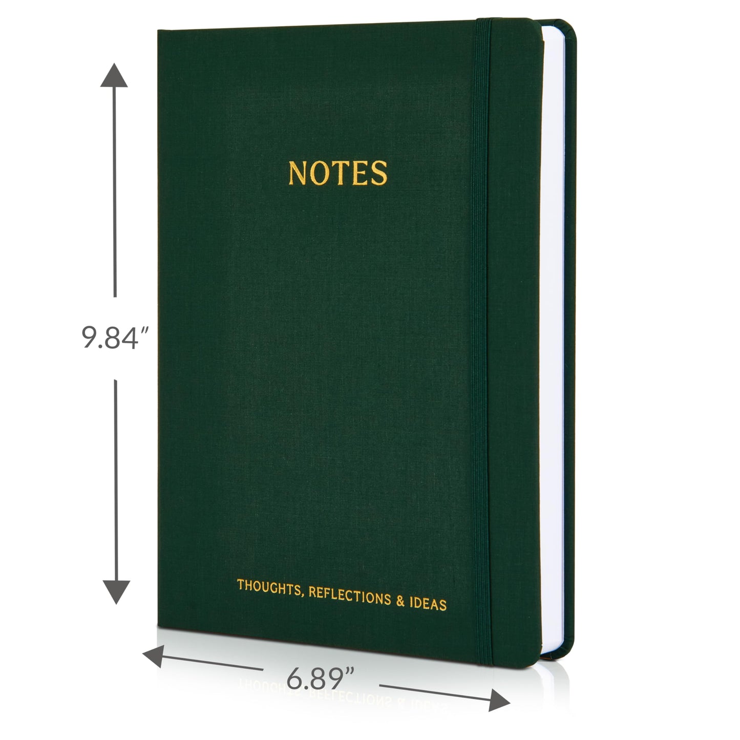 ZICOTO Aesthetic Thick Notebook Journal For Women 7" x 10" - Modern Linen Hardcover Note Book With 300 Lined Pages - Perfect For Writing And Staying Organized at Work or School