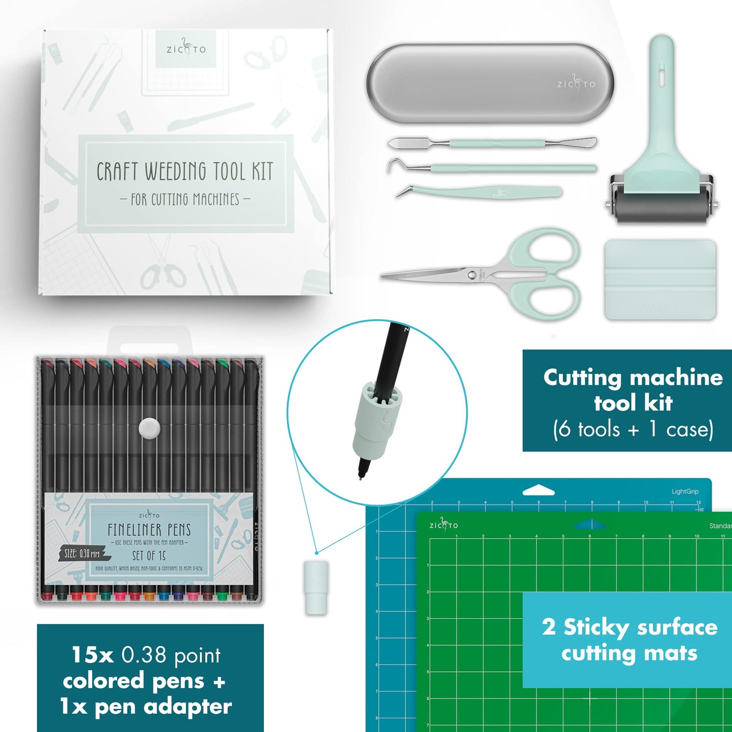 The Ultimate Accessories and Supplies Bundle for Cricut Makers and All Explore Air - The Perfect Bundle/Tool Kit for Beginners, Pros and Skilled Crafters - Instantly Create Amazing Crafting Projects
