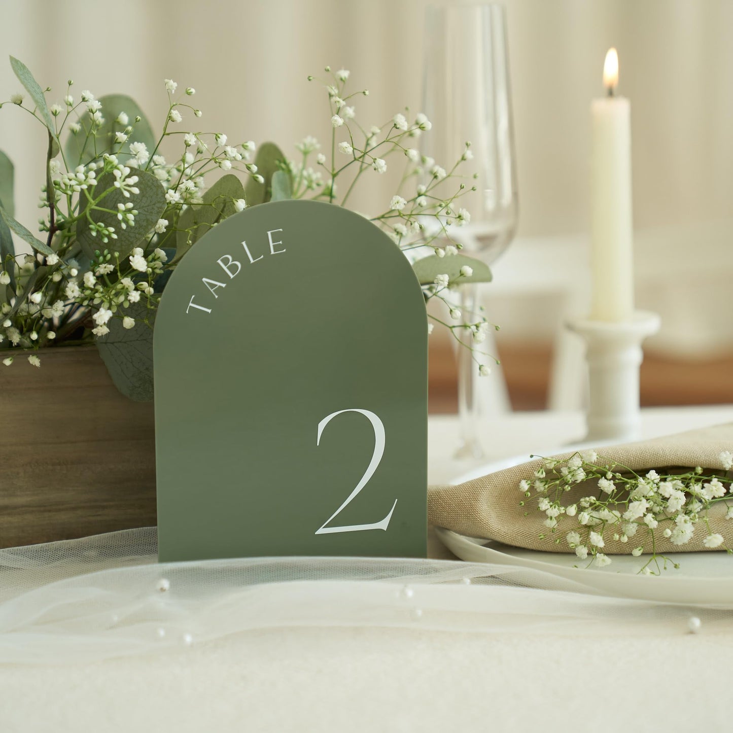 Beautiful Gold Wedding Table Numbers with Stands - Elegant Double Sided 5x7 inch Acrylic Signs Numbered 1-15 - The Perfect Decor for Your Wedding Reception Or Events