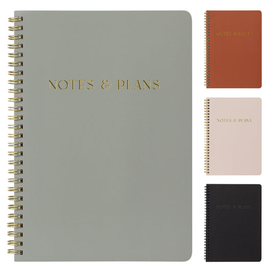 Beautiful Daily Planner And Notebook With Hourly Schedule - Aesthetic Spiral To do List Notepad to Easily Organize Your Tasks And Appointments - Stylish Book And School Or Office Supplies For Women