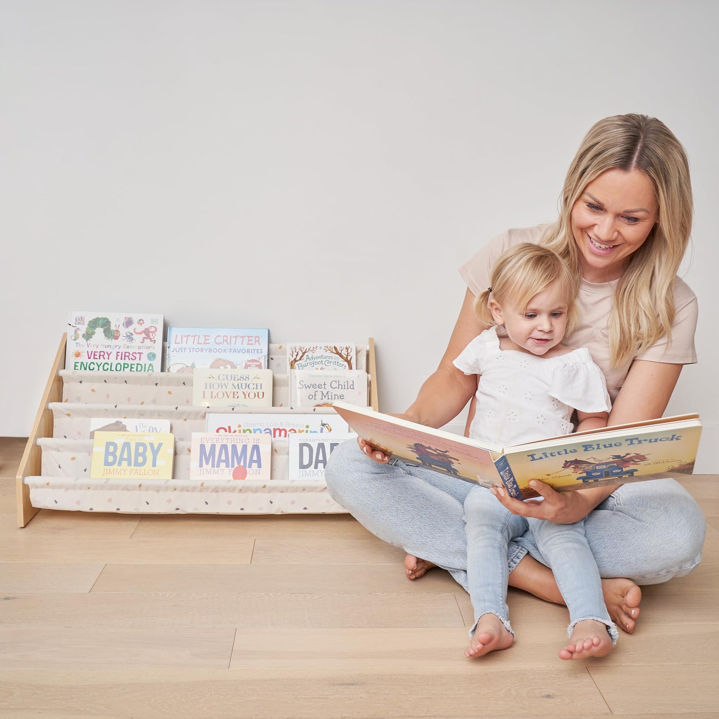 ZICOTO Decorative Bookshelf for Kids - Beautiful Shelf to Display All Books - Perfect Nursery Organizer for Baby Girl or Boy's Montessori Bedroom or Toddler Play Room Decor