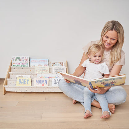 ZICOTO Decorative Bookshelf for Kids - Beautiful Shelf to Display All Books - Perfect Nursery Organizer for Baby Girl or Boy's Montessori Bedroom or Toddler Play Room Decor