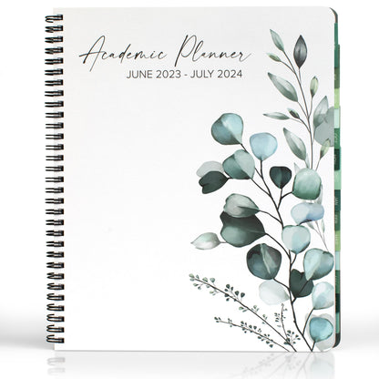 Simplified 2023-2024 Academic Planner - A Beautiful 8.5" x 10.5" Daily Planner to Easily Stay Organized - Perfect Calendar Book For Women or Men with Weekly & Monthly Spreads For The 23-24 School Year