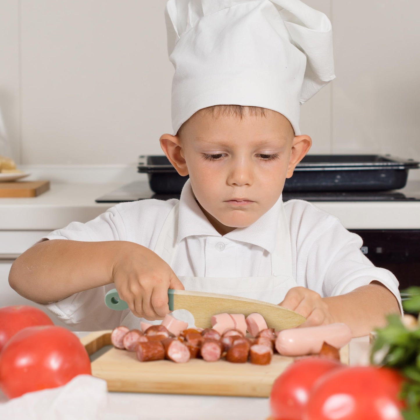 Wooden Cooking & Baking Set for Kids - Safe & Real Kitchen Tools Give Toddlers a Fun Cooking Experience - Durable Utensils are Perfect for Gifting to Create Lasting Family Memories