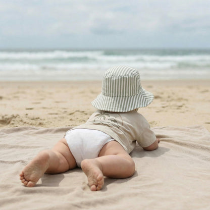 Beautiful Baby Sun Hat 0-6 Months - Adjustable Toddler Hat with UPF 50+ Sun Protection - Cute Kids Bucket Hat for Beach