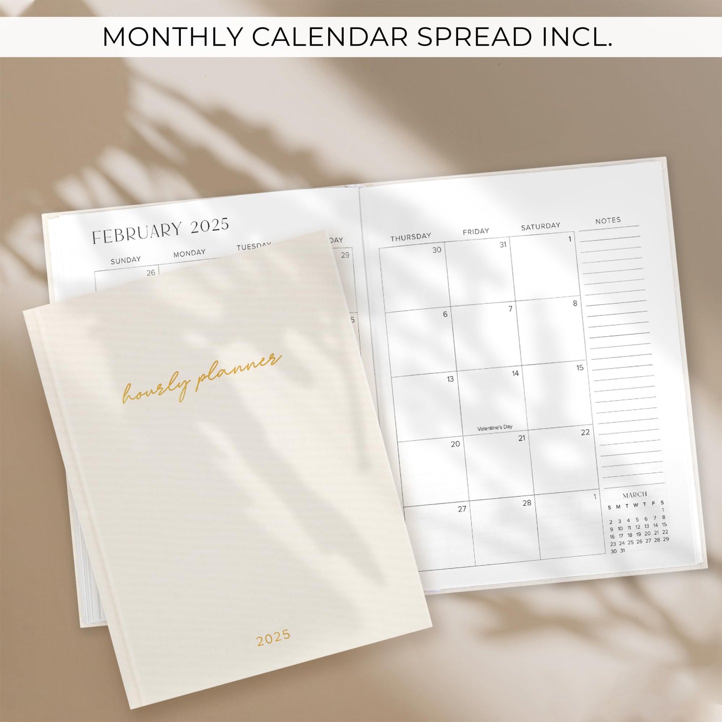 Beautiful 2025 Appointment Book Planner - Sturdy Linen Daily Planner & Weekly Calendar with Half Hourly Schedule Easily Keeps Track Of All Your Appointments - The Perfect Day by Day Organizer