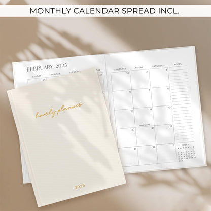 Beautiful 2025 Appointment Book Planner - Sturdy Linen Daily Planner & Weekly Calendar with Half Hourly Schedule Easily Keeps Track Of All Your Appointments - The Perfect Day by Day Organizer