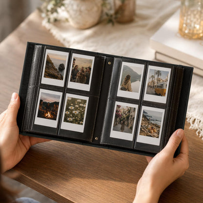 Beautiful Photo Album for 2x3 in Polaroid Photos - Safely Holds Your 240 Pictures Of Unique Memories - The Perfect Instax Mini Compatible Photo Book To Store Pictures Or Trading Collection Cards