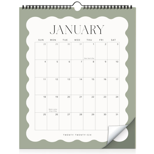 Aesthetic 2026 Wall Calendar - Runs from January 2026 Until July 2027 - The Perfect Large Modern Calendar Planner for Easy Organizing