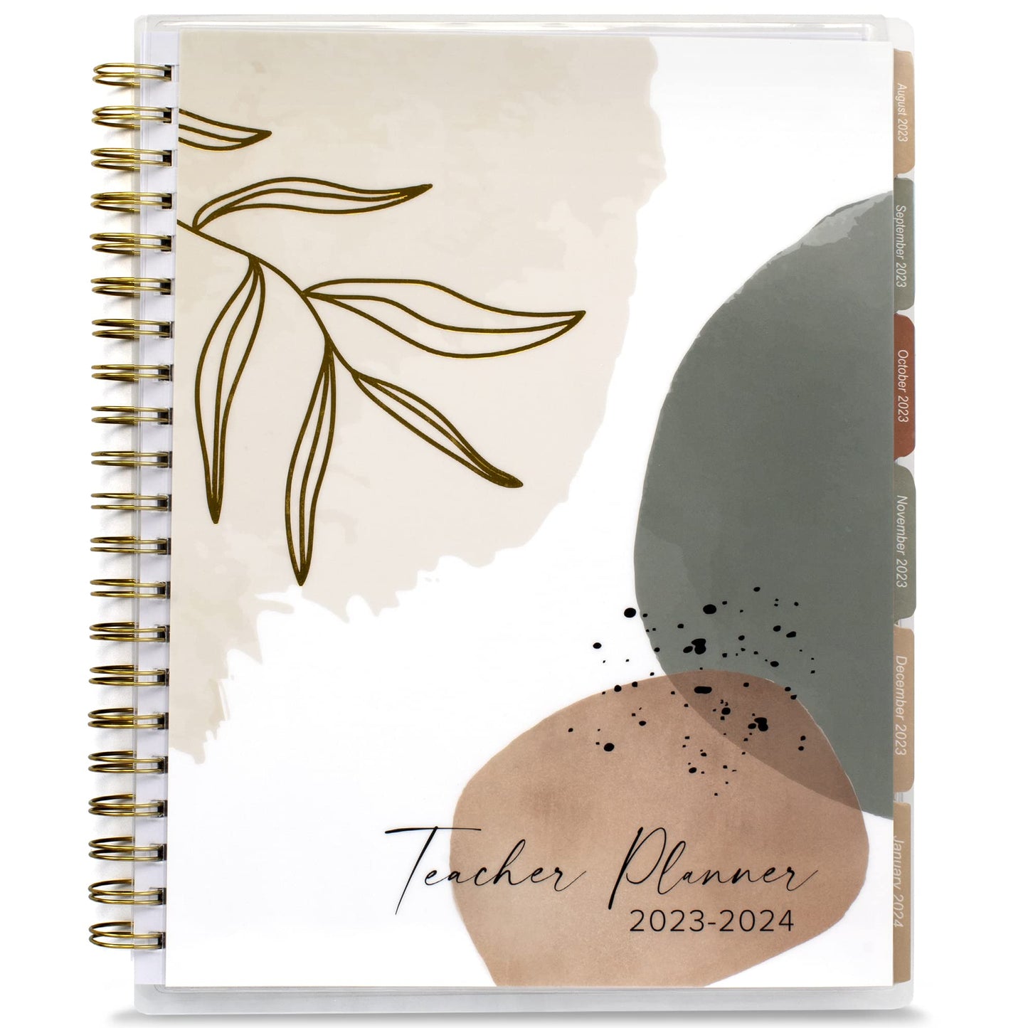 Aesthetic Teacher Planner For The 2023-2024 Academic School Year - Your All Incl. 8.5" x 11" Lesson Plan Book Supplies - Easily Organize Your Daily, Weekly & Monthly Classroom/Homeschool Schedule