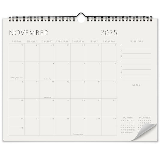 Beautiful 2025-2026 Wall Calendar - Runs from June 2025 until December 2026 - 14.5"x11.5" Office Wall Calendar for Easy Organizing