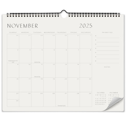 Beautiful 2025-2026 Wall Calendar - Runs from June 2025 until December 2026 - 14.5"x11.5" Office Wall Calendar for Easy Organizing