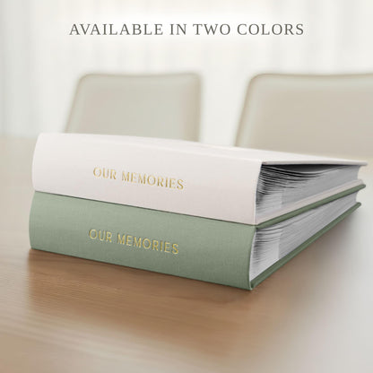 Beautiful Photo Album for 4x6 Pictures - Perfect Picture Book for Wedding, Baby Shower and more - 200 Photo Slots Albums to Collect Your Memories