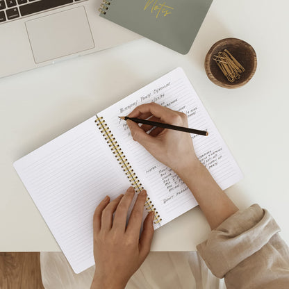 ZICOTO Aesthetic Spiral Notebook Set and Pastel Sticky Notes Bundle - Perfect Office Desk Supplies To Say Organized at Work or School
