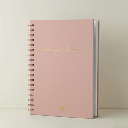 ZICOTO Aesthetic Blank Recipe Book with Linen Cover - The Perfect Recipe Notebook to Write in Your Own Recipes - Beautiful Blank Cookbook to Organize Your Recipes