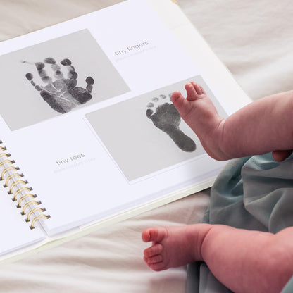 Keepsake Baby Memory Book for Boys and Girls - Timeless First 5 Year Baby Book With Photoslots - Cute Journal Scrapbook or Photo Album - Record a Milestone for Every Event from Birth to Age 5