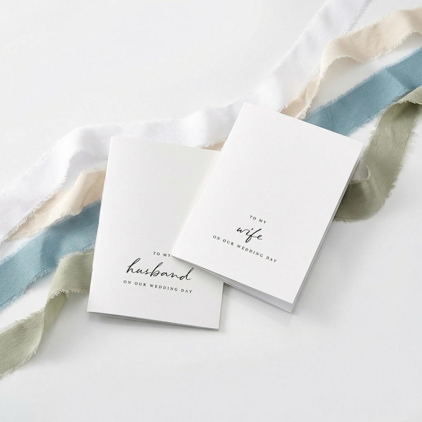 Elegant Wedding Vow Books with 5 Ribbons - Perfectly Sized His and Hers Vow Book Set of 2 with Lined Pages to Write Whatever is on Your Heart - A Beautiful Personalized Addition For Your Wedding Day