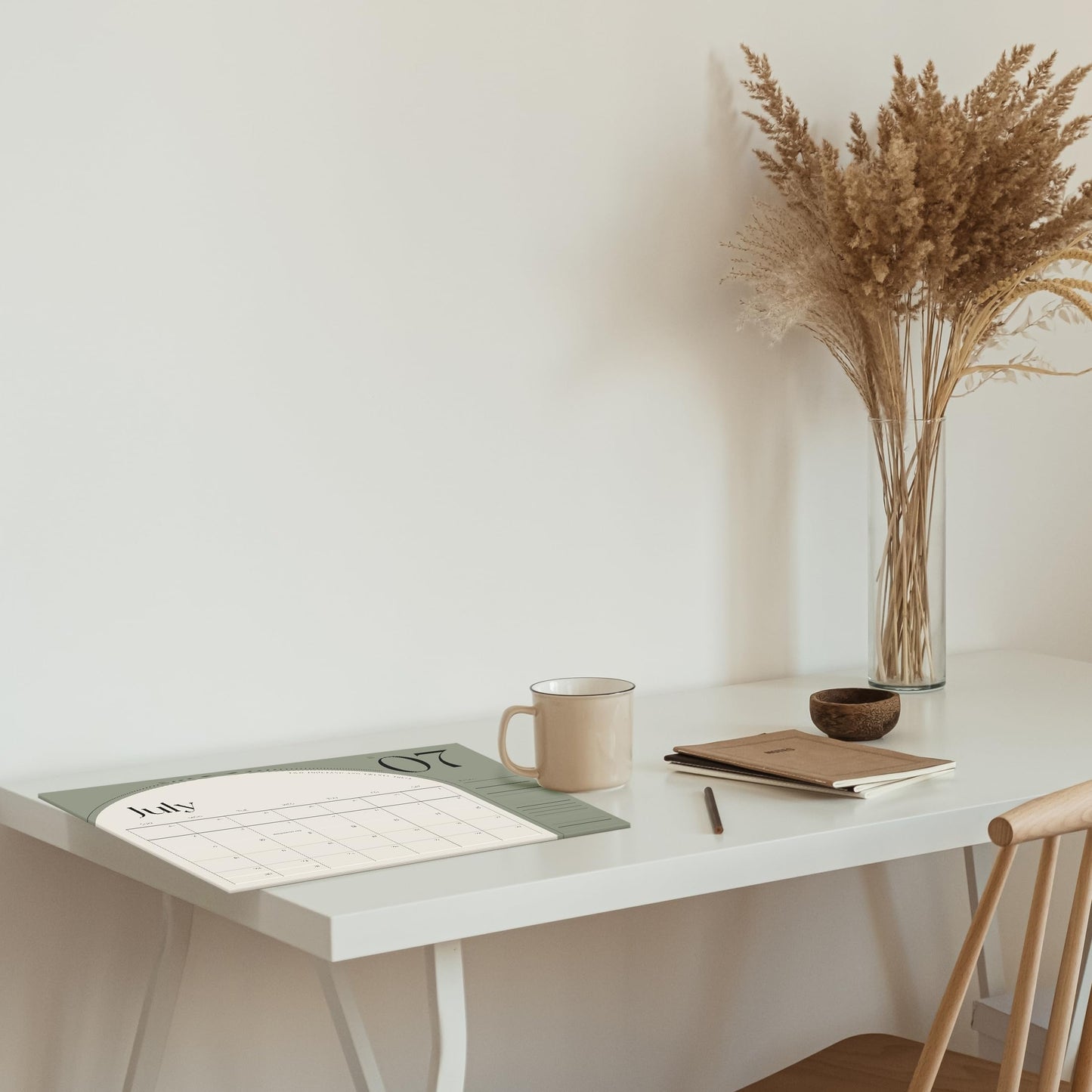 Aesthetic 2024 Desk Calendar - Minimal 2023-2024 Desktop Or Wall Calendar Runs Until December 2024 - The Perfect Large Calendar for Easy Planning