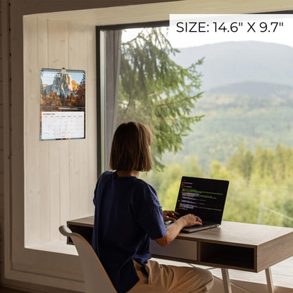 Aesthetic National Park Calendar 2026 - The Perfect Monthly Wall Calendar With Breathtaking Pictures - Runs From October 2025 Until December 2026