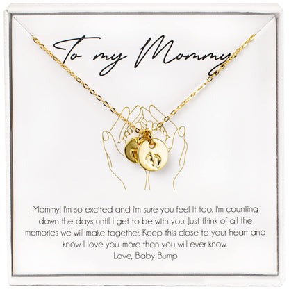 Beautiful Necklace For The First Time Mom to Be - Unique 14k Gold Dipped Pregnancy Gift For The Expecting Mommy to Be - Beautiful Sterling Silver Necklace For Women That Fits Perfect to Every Outfit