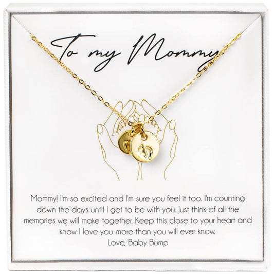 Beautiful Necklace For The First Time Mom to Be - Unique 14k Gold Dipped Pregnancy Gift For The Expecting Mommy to Be - Beautiful Sterling Silver Necklace For Women That Fits Perfect to Every Outfit