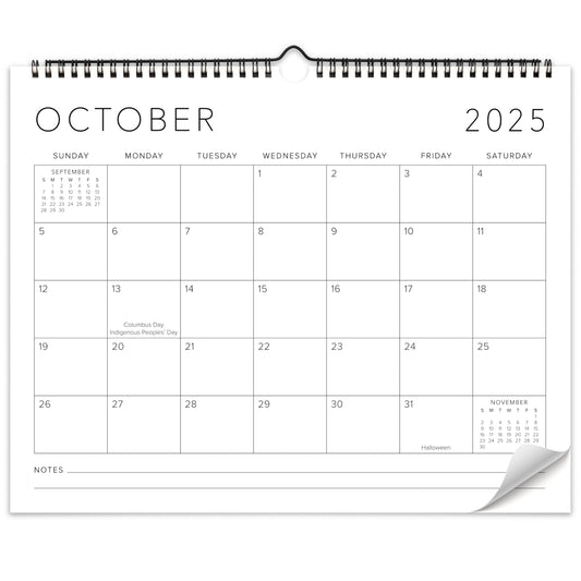 Beautiful 2025-2026 Wall Calendar - Runs from July 2025 until December 2026 - Large 14.5" x 11.5" Office Wall Calendar for Easy Organizing