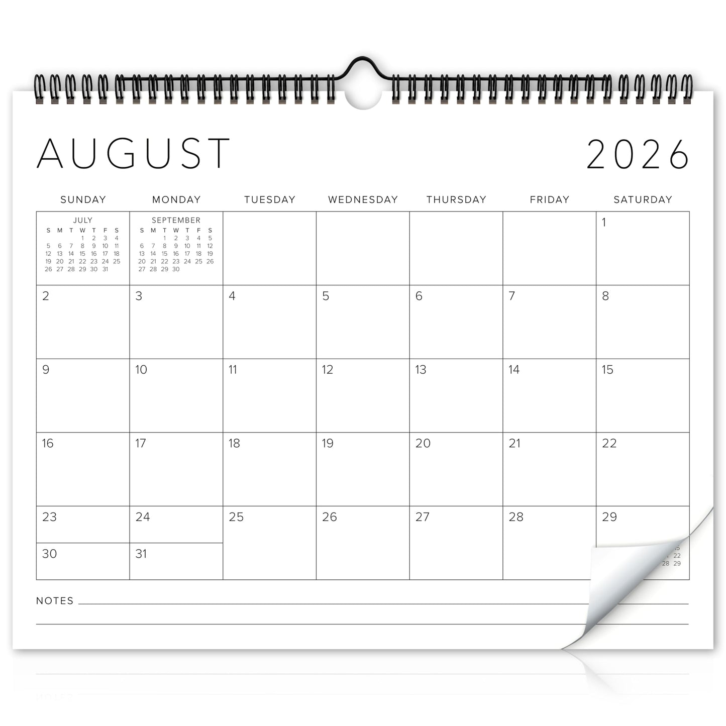 Beautiful 2026-2027 Wall Calendar - Runs from June 2026 until December 2027 - Large 14.5" x 11.5" Office Wall Calendar for Easy Organizing