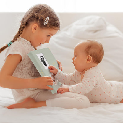 Keepsake Baby Memory Book for Boys and Girls - Timeless First 5 Year Baby Book With Photoslots - Cute Journal Scrapbook or Photo Album - Record a Milestone for Every Event from Birth to Age 5