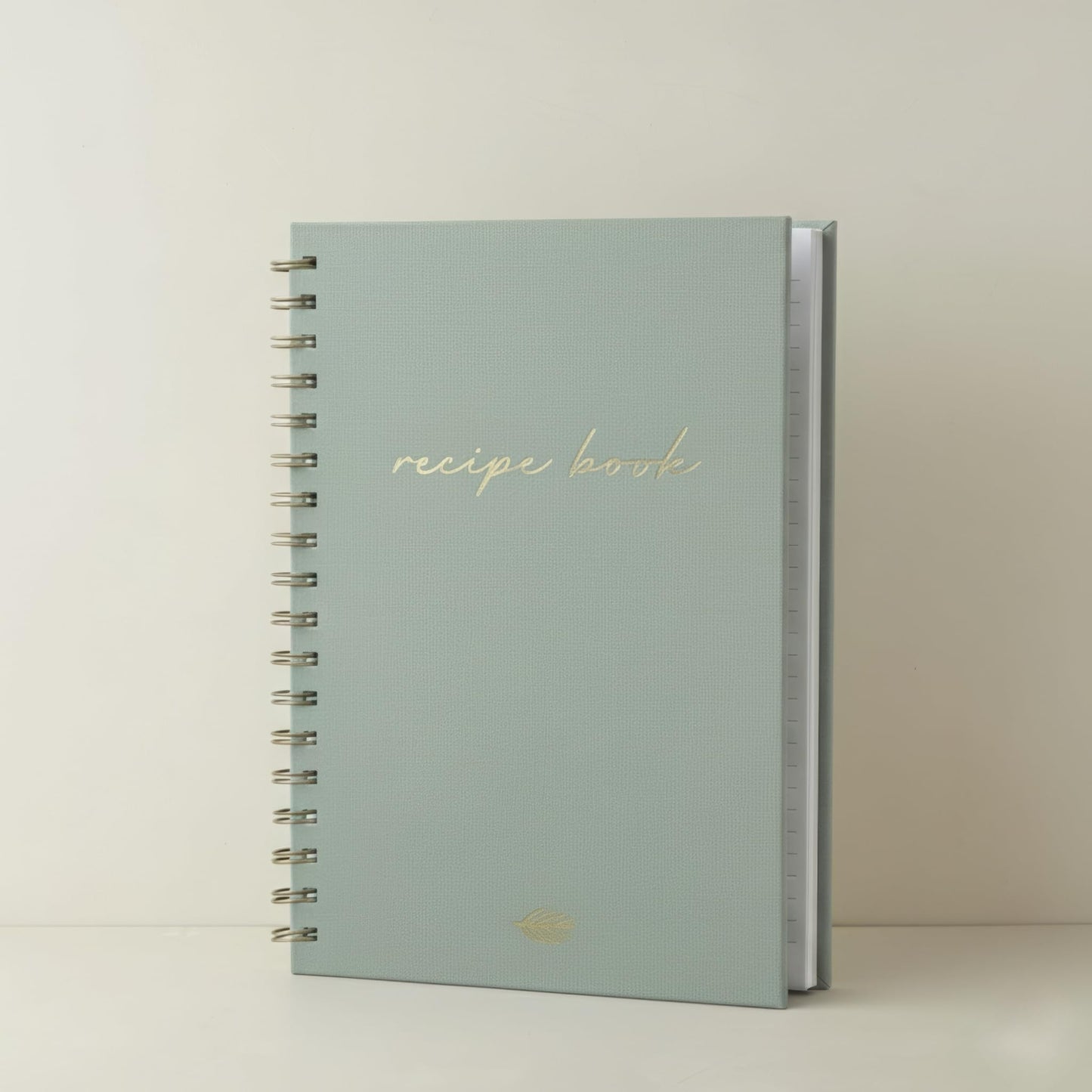 ZICOTO Aesthetic Blank Recipe Book with Linen Cover - The Perfect Recipe Notebook to Write in Your Own Recipes - Beautiful Blank Cookbook to Organize Your Recipes