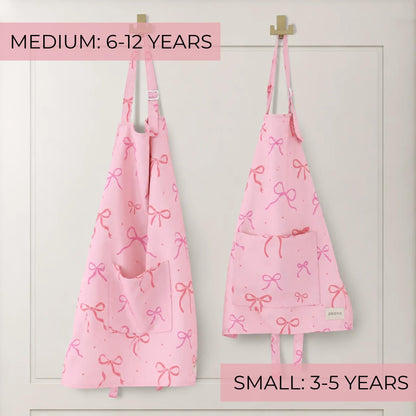 Kids Apron for Girls & Boys - Toddler Apron with Pocket for Cooking, Baking