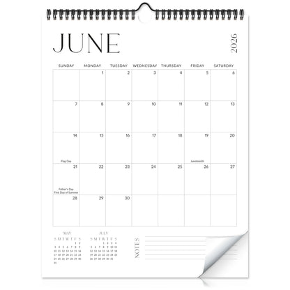 Beautiful 2026-2027 Wall Calendar - Runs from June 2026 until December 2027 - Large 14.5" x 11.5" Office Wall Calendar for Easy Organizing