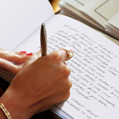 ZICOTO Beautiful Wedding Guest Book for Your Wedding Reception - Simply Elegant Guestbook to Sign in and Add Polaroid Photos - The Perfect Baby Shower Guest Book for The Special Day