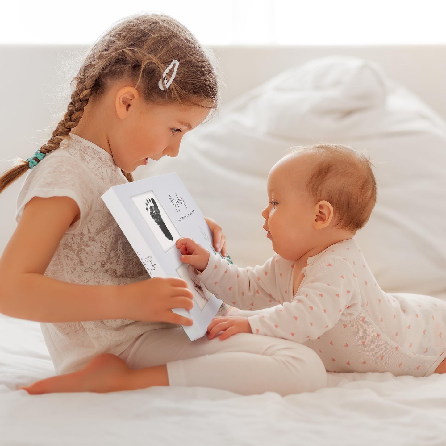 Keepsake Baby Memory Book for Boys and Girls - Timeless First 5 Year Baby Book With Photoslots - Cute Journal Scrapbook or Photo Album - Record a Milestone for Every Event from Birth to Age 5